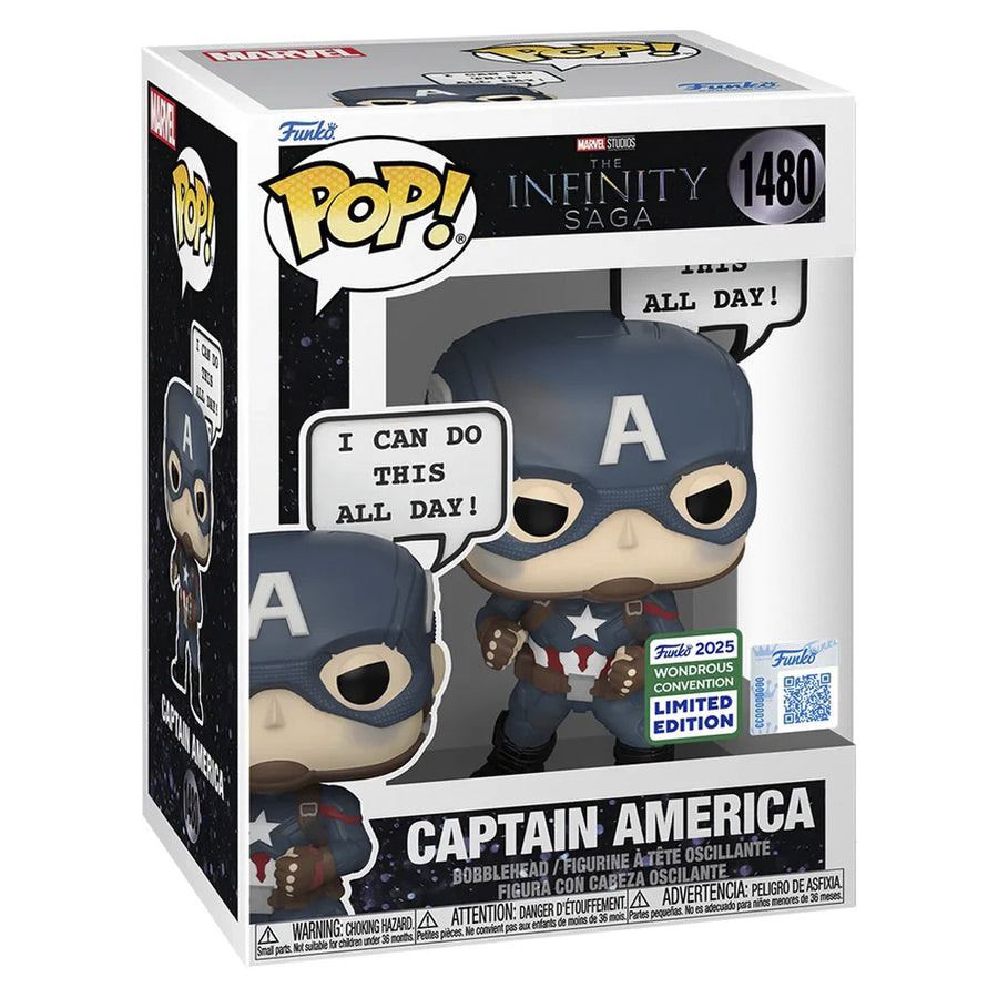 FUNKO POP MARVEL THE INFINITY SAGA WONDROUS CONVENTION 2025 EXCLUSIVE - CAPTAIN AMERICA 1480