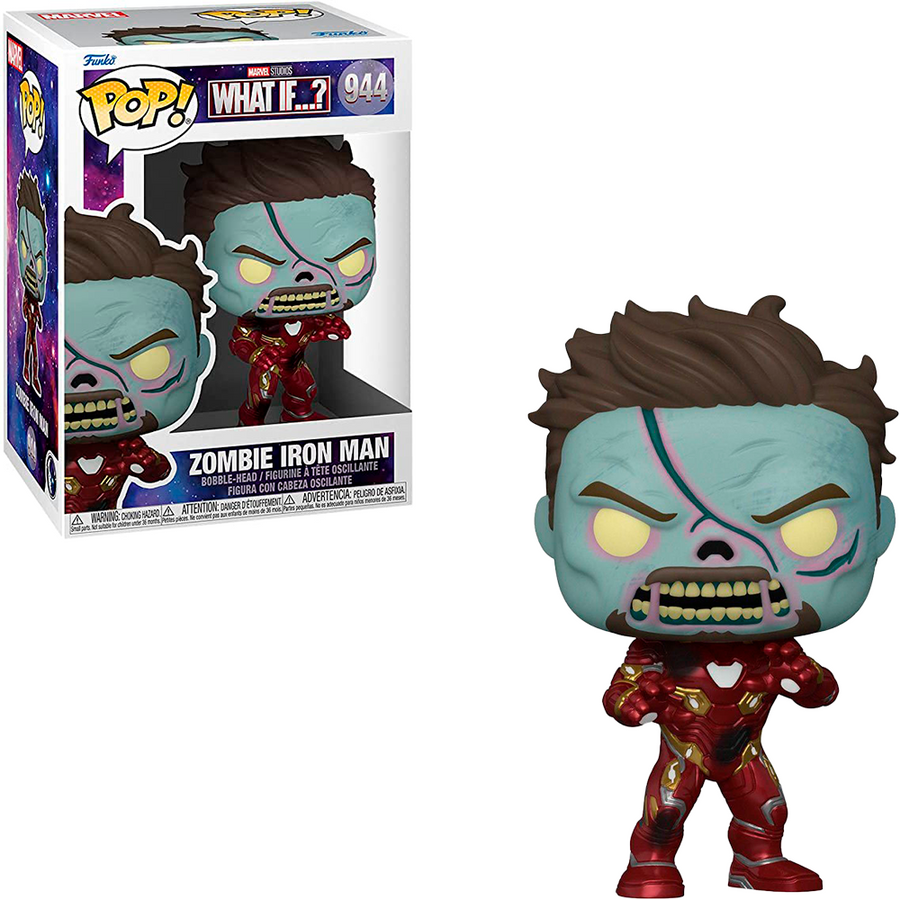 FUNKO POP MARVEL WHAT IF...? - IRON MAN ZOMBIE 944 BRINDE