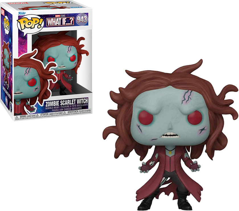FUNKO POP MARVEL WHAT IF...? - ZOMBIE SCARLET WITCH 943 BRINDE
