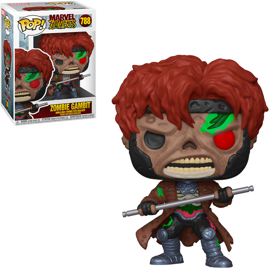 FUNKO POP MARVEL ZOMBIES - ZOMBIE GAMBIT 788 BRINDE