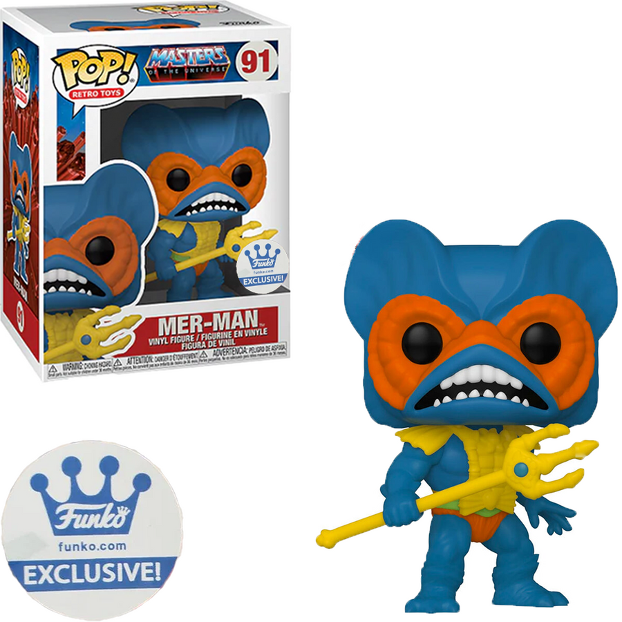 FUNKO POP MASTERS OF THE UNIVERSE EXCLUSIVE - MER-MAN 91 BRINDE