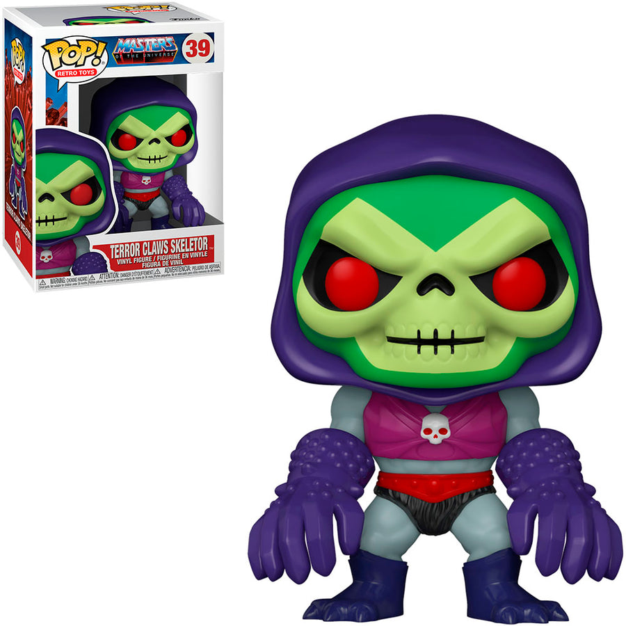 FUNKO POP MASTERS OF THE UNIVERSE - TERROR CLAWS SKELETOR 39 BRINDE