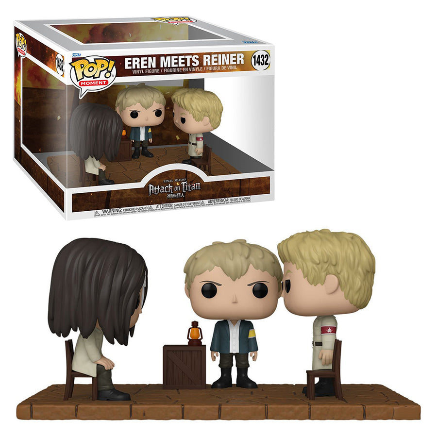 FUNKO POP MOMENT ATTACK ON TITAN - EREN MEETS REINER 1432 BRINDE