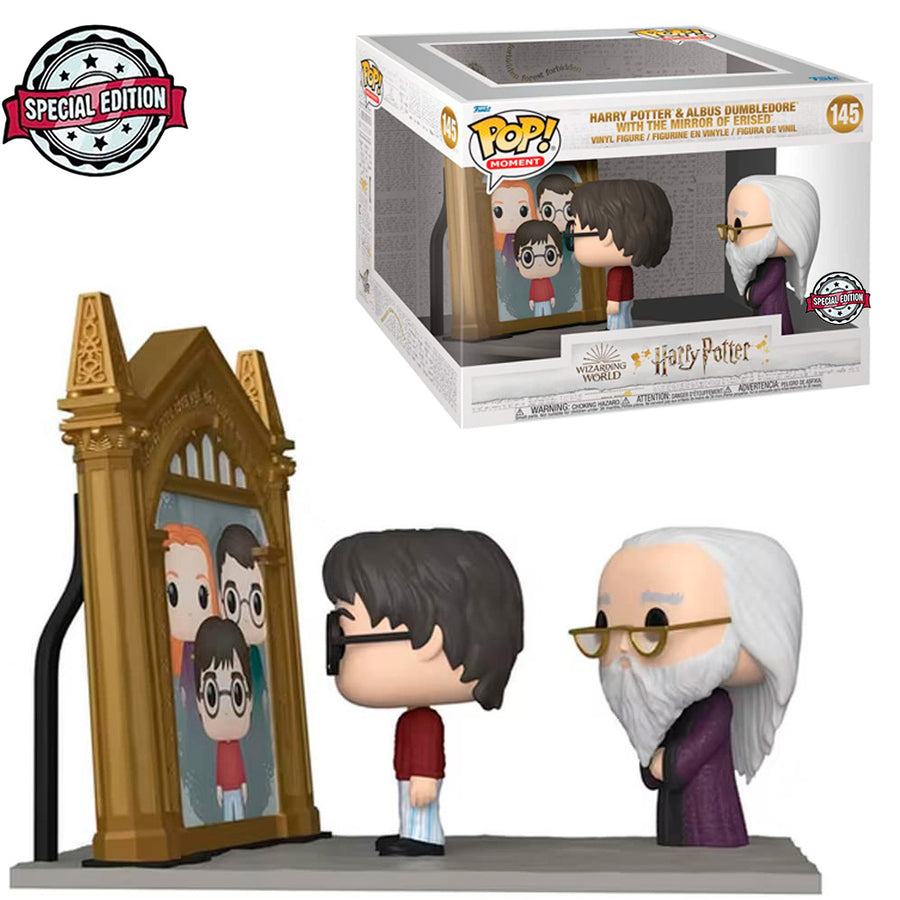 FUNKO POP MOMENT HARRY POTTER EXCLUSIVE - HARRY & ALBUS DUMBLEDORE W/MIRROR OF ERISED 145 BRINDE