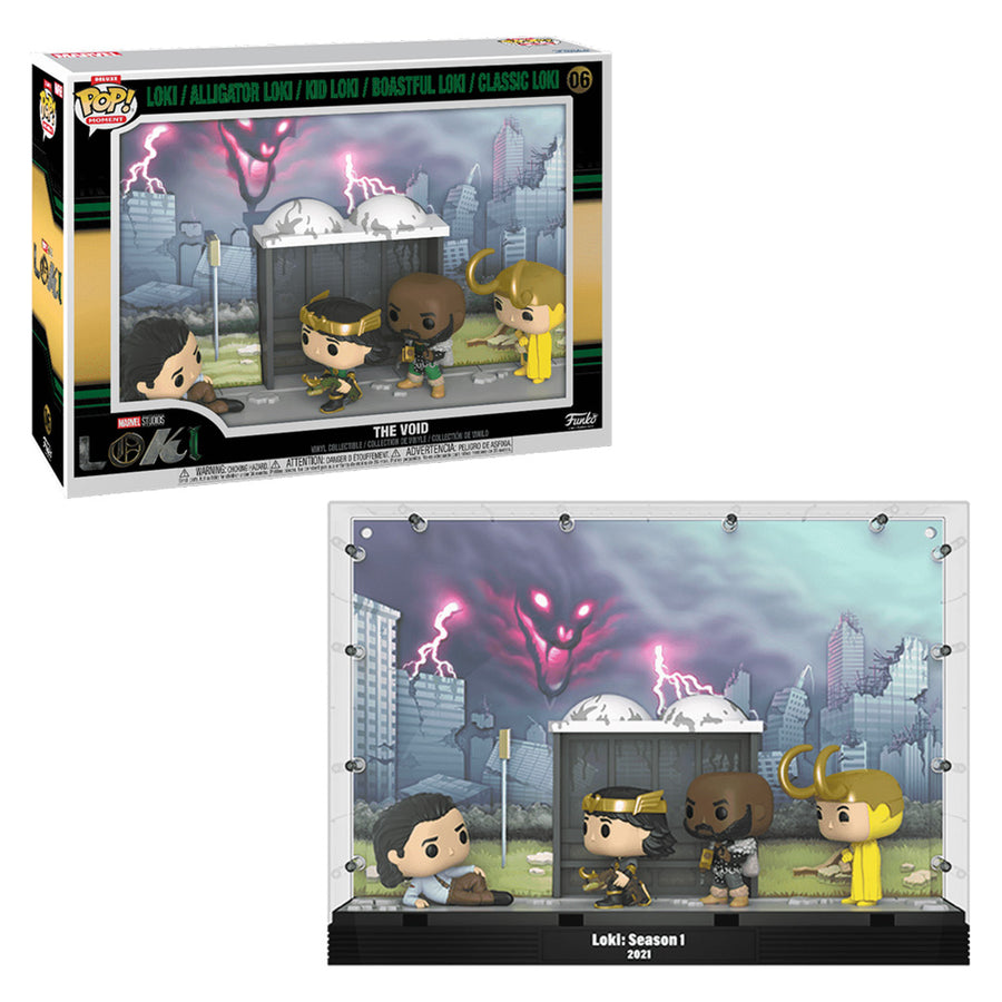 FUNKO POP MOMENT MARVEL LOKI: THE VOID - LOKI / ALIGATOR LOKI / KID LOKI / BOASTFUL LOKI / CLASSIC LOKI 06 BRINDE