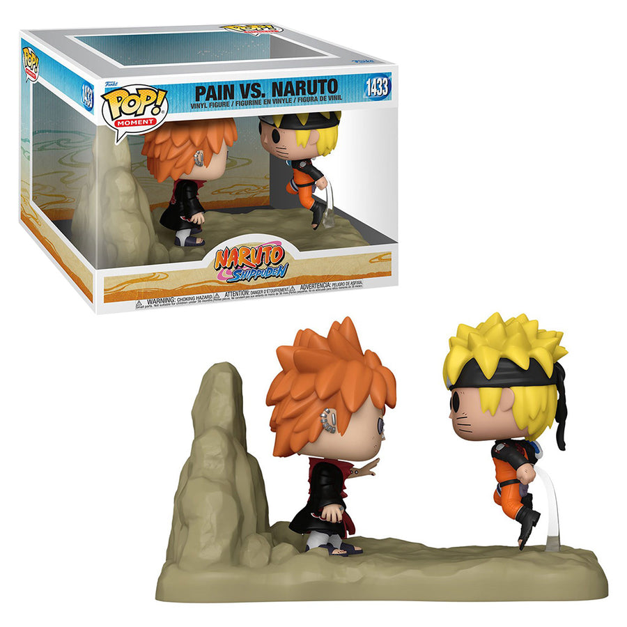 FUNKO POP MOMENT NARUTO SHIPPUDEN - PAIN VS. NARUTO 1433 BRINDE