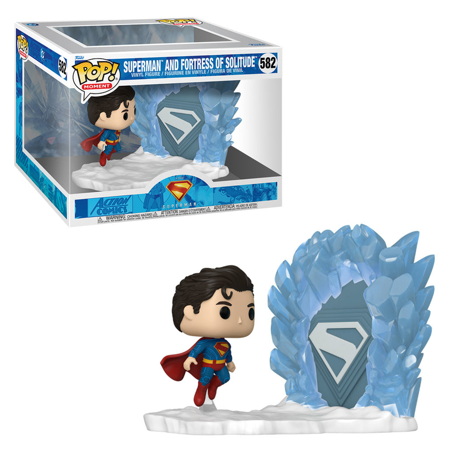 FUNKO POP MOMENT SUPERMAN - SUPERMAN AND FORTRESS OF SOLITUDE 582 BRINDE