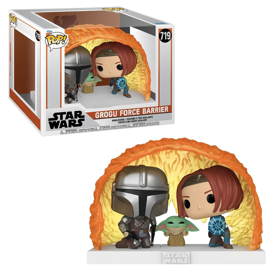 FUNKO POP MOMENTS STAR WARS: THE MANDALORIAN - GROGU FORCE BARRIER 719 BRINDE