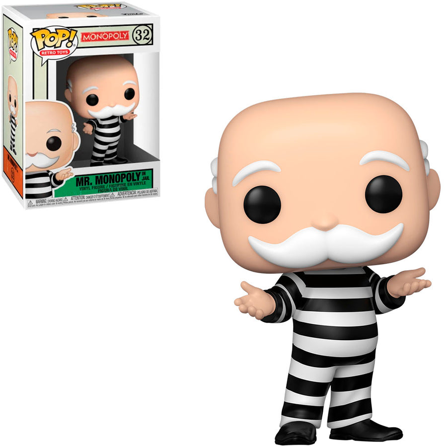 FUNKO POP MONOPOLY - MR. MONOPOLY (IN JAIL) 32 BRINDE