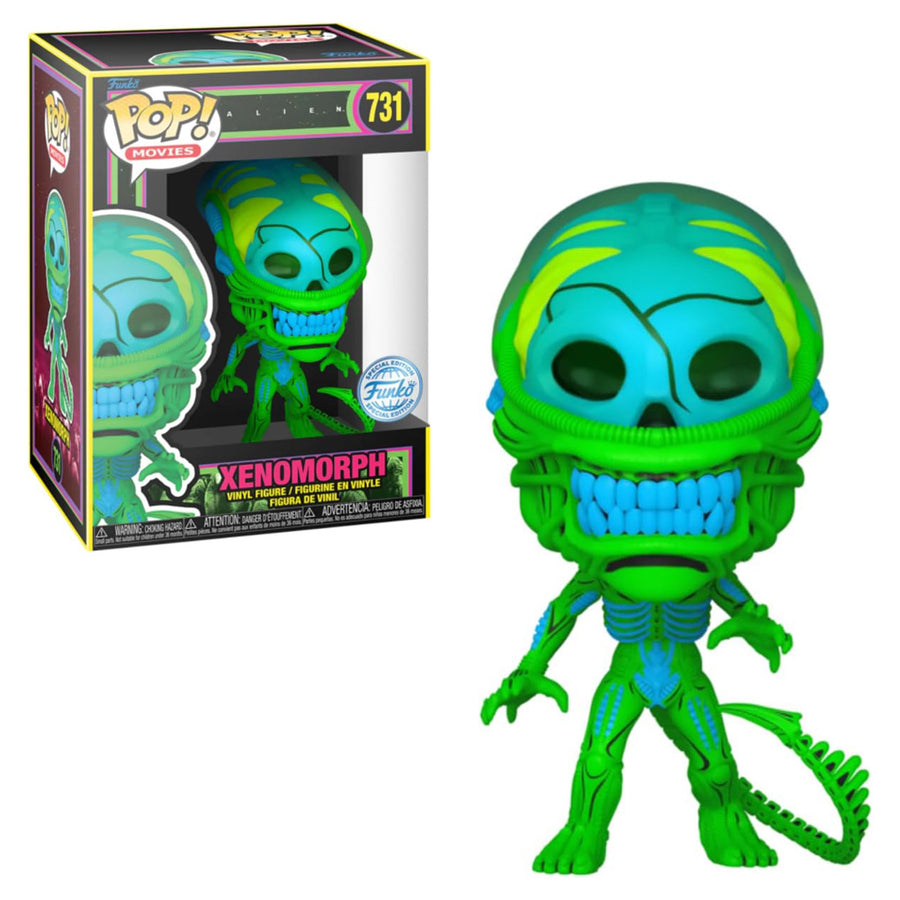 FUNKO POP MOVIES ALIEN 40TH ANNIVERSARY EXCLUSIVE - XENOMORPH 731 (BLACKLIGHT)