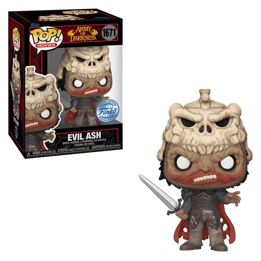 FUNKO POP MOVIES ARMY OF DARKNESS EXCLUSIVE - EVIL ASH 1671 BRINDE