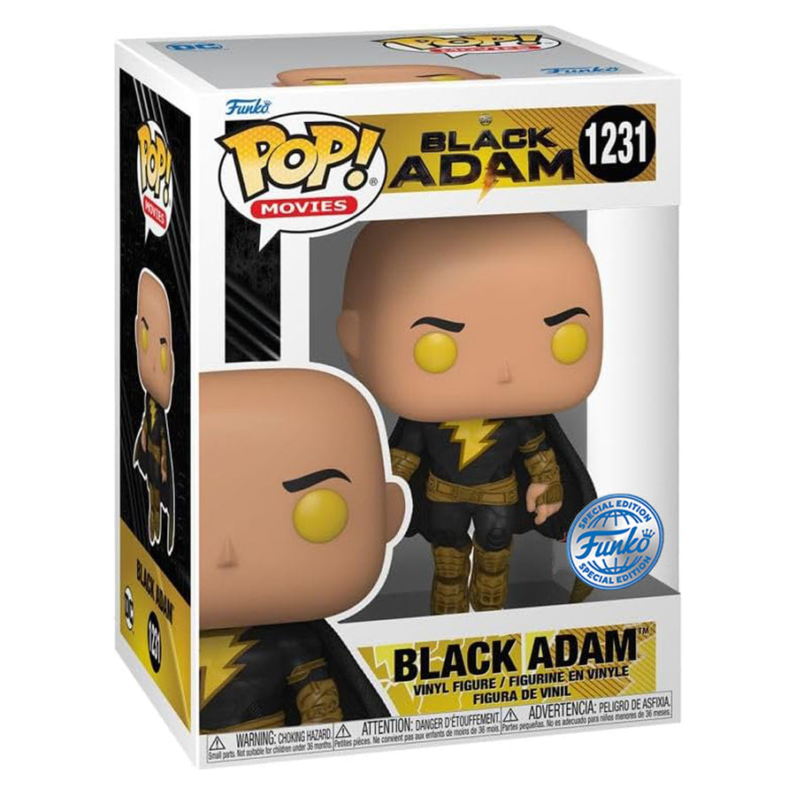 FUNKO POP MOVIES BLACK ADAM EXCLUSIVE - BLACK ADAM (GLOWS IN THE DARK) 1231
