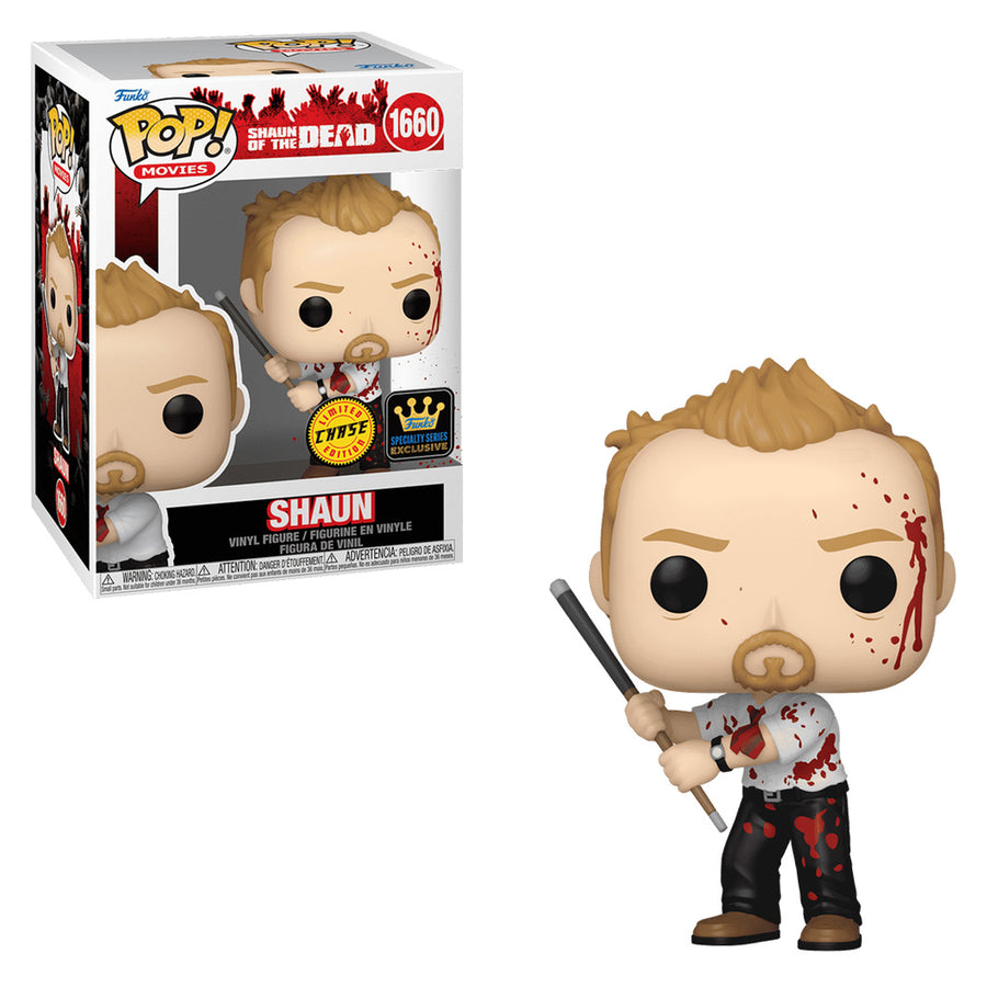 FUNKO POP MOVIES CHASE SHAUN OF THE DEAD - SHAUN 1660 BRINDE
