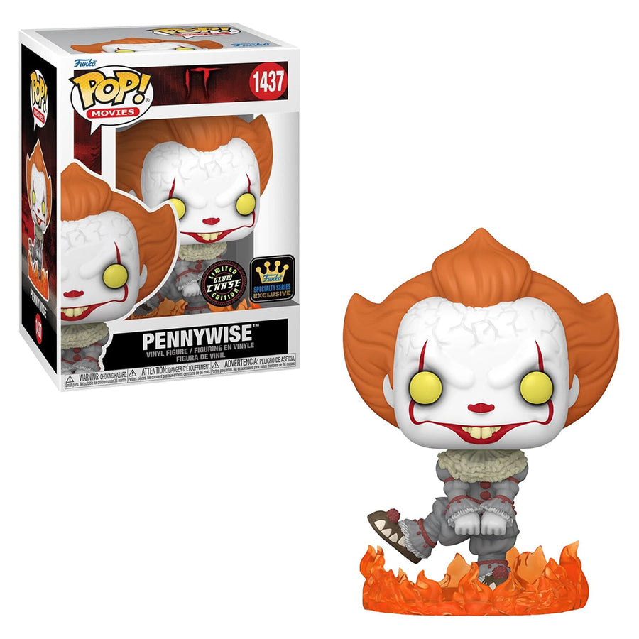 FUNKO POP CHASE MOVIES IT EXCLUSIVE - DANCING PENNYWISE 1437 BRINDE