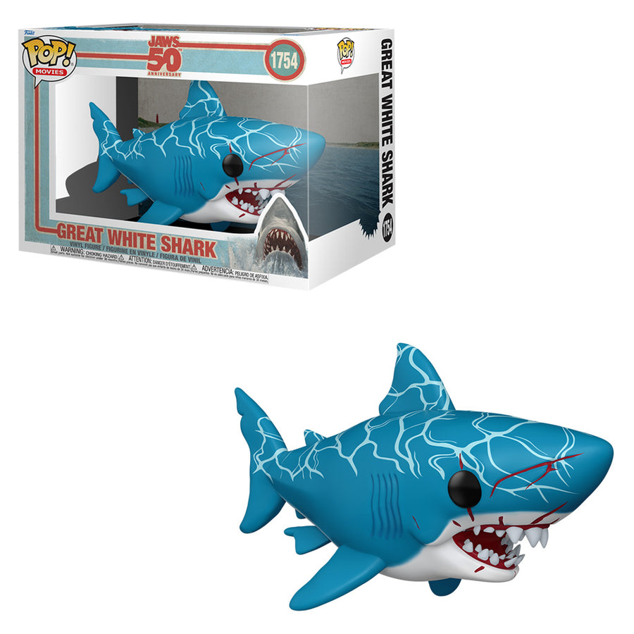 FUNKO POP MOVIES JAWS 50TH ANNIVERSARY - GREAT WHITE SHARK 1754 BRINDE