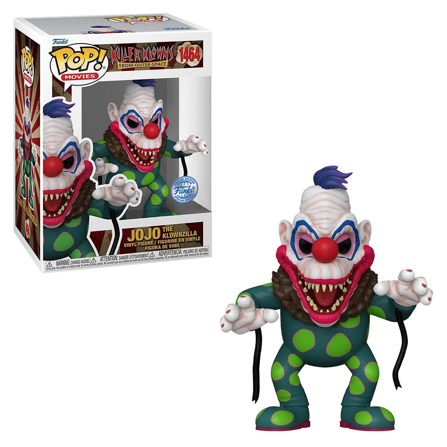 FUNKO POP MOVIES KILLER KLOWNS FROM-OUT-OF-SPACE EXCLUSIVE - JOJO THE KLOWNZILLA 1464 BRINDE