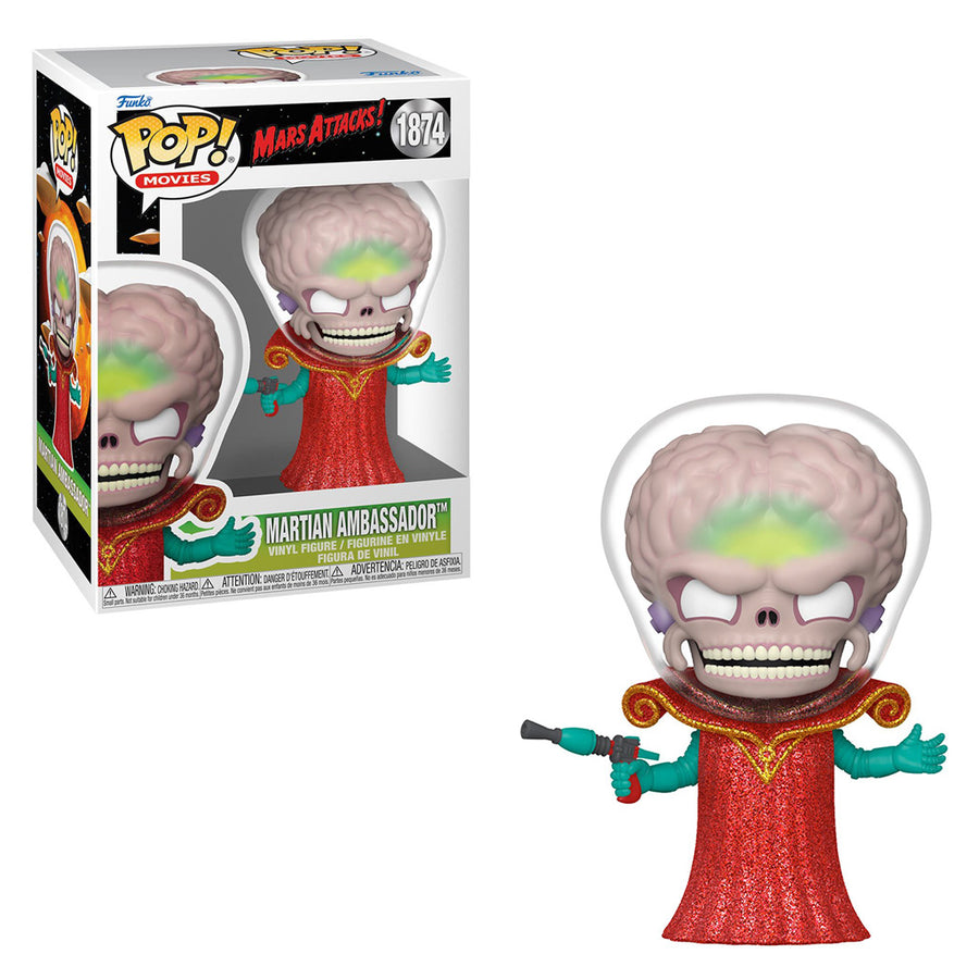 FUNKO POP MOVIES MARS ATTACKS! - MARTIAN AMBASSADOR 1874 BRINDE