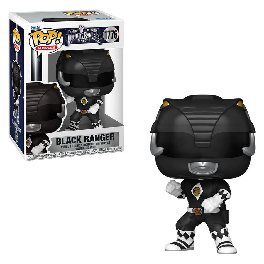 FUNKO POP MOVIES MIGHTY MORPHIN POWER RANGERS THE MOVIE - BLACK RANGER 1776 BRINDE