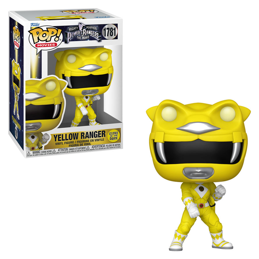 FUNKO POP MOVIES MIGHTY MORPHIN POWER RANGERS THE MOVIE - YELLOW RANGER 1781 (GLOWS IN THE DARK) BRINDE