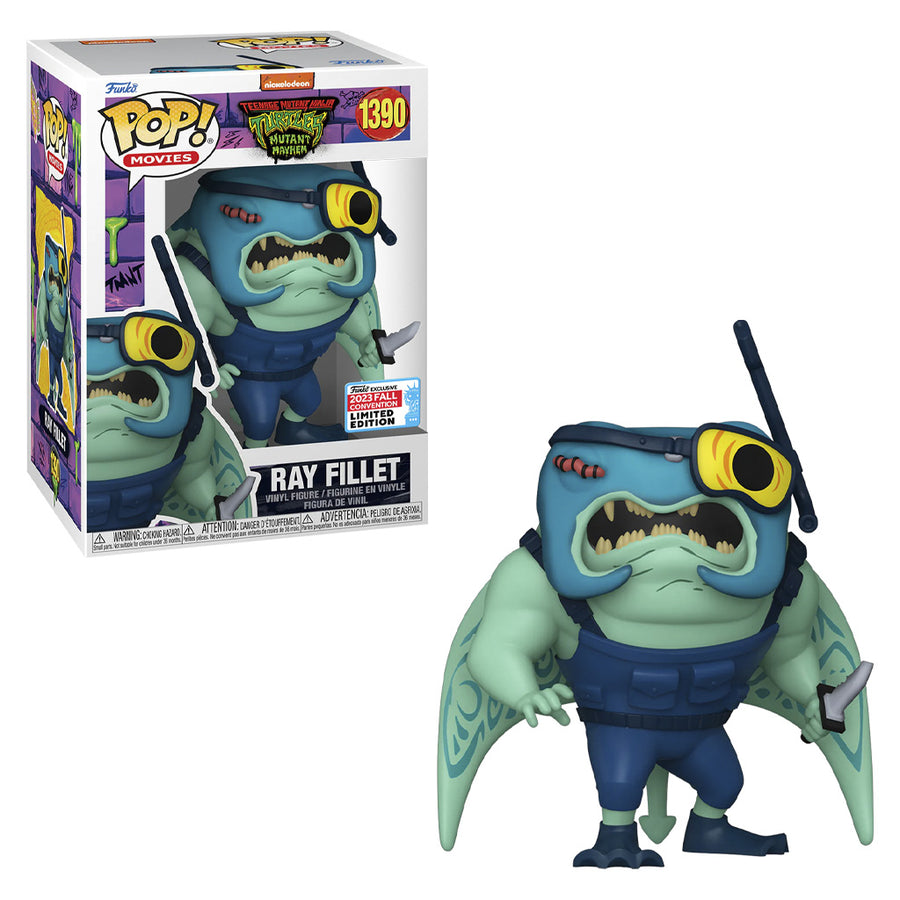 FUNKO POP MOVIES TEENAGE MUTANT NINJA TURTLES: MUTANT MAYHEM NEW YORK COMIC CON 2023 - RAY FILLET 1390 BRINDE