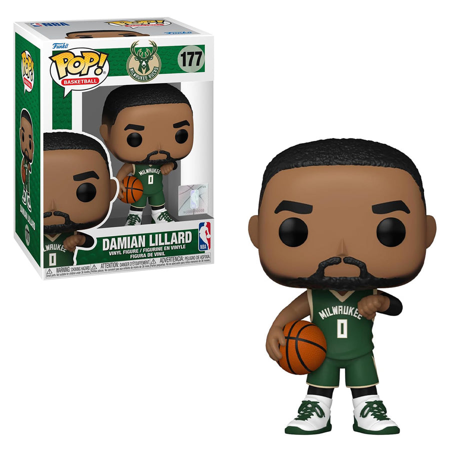 FUNKO POP BASKETBALL NBA MILWAUKEE BUCKS - DAMIAN LILLARD 177 BRINDE