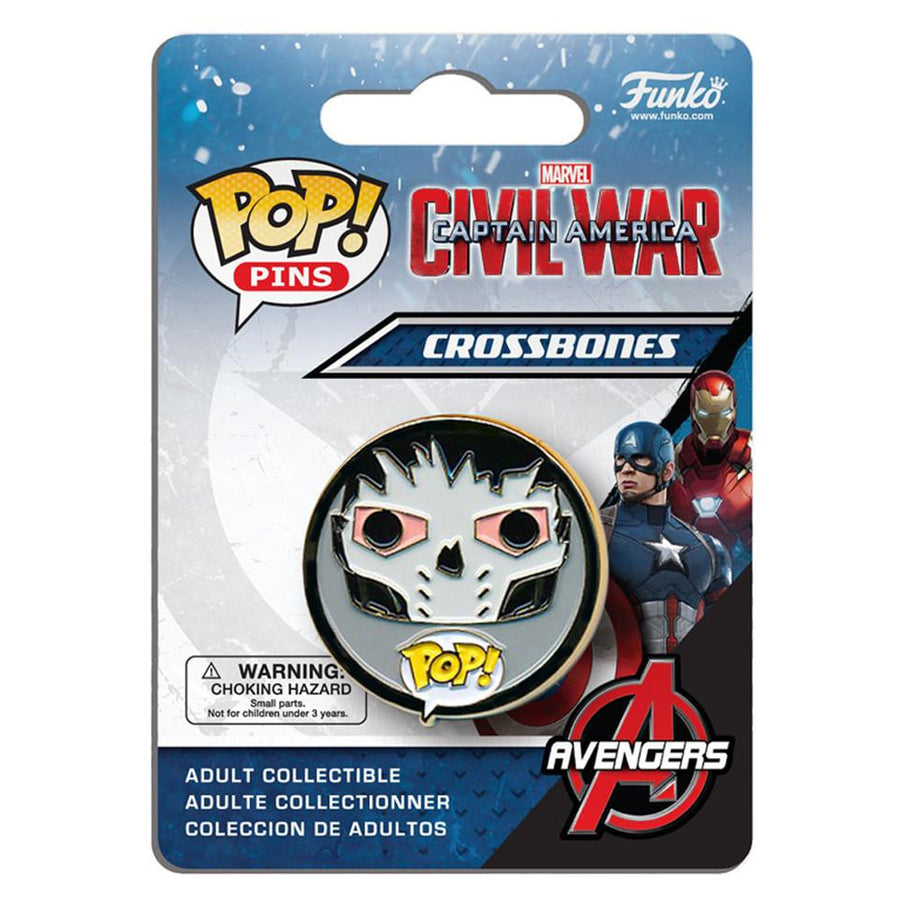 FUNKO POP PINS CAPTAIN AMERICA CROSSBONES BRINDE