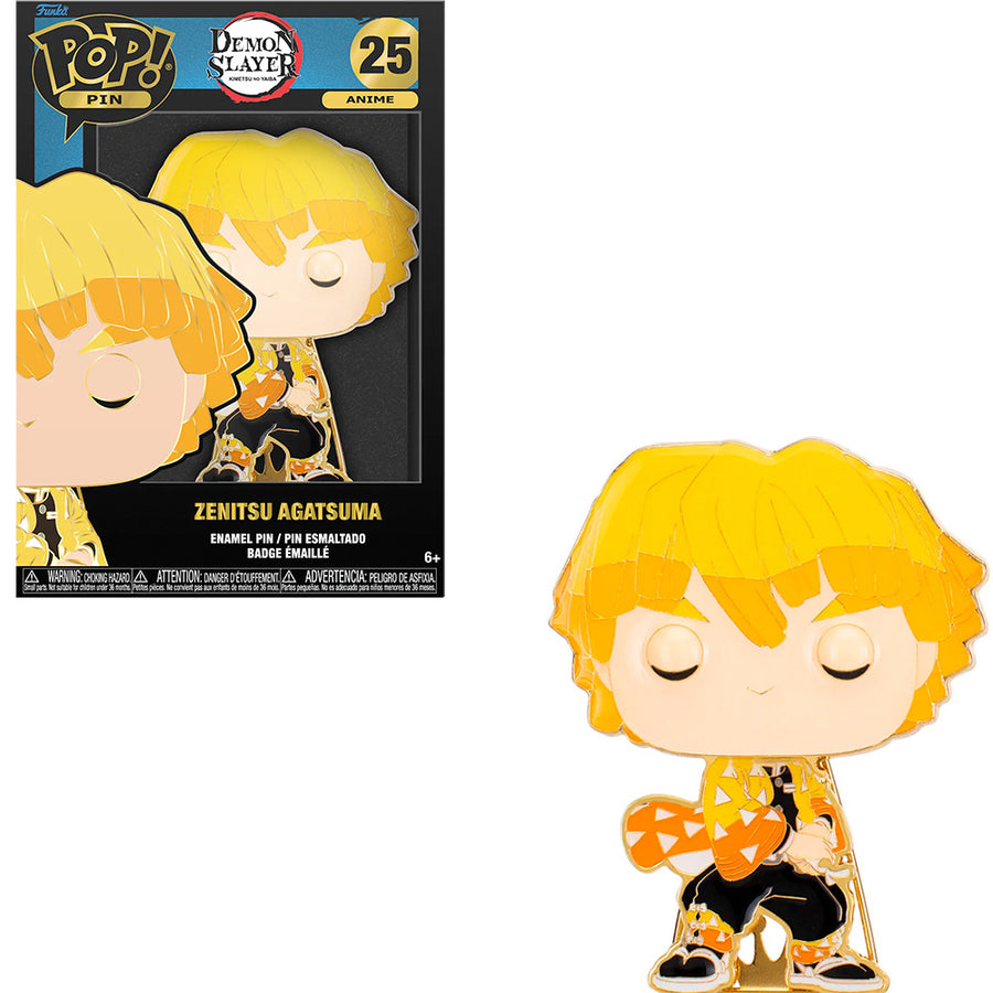 FUNKO POP PINS DEMON SLAYER: KIMETSU NO YAIBA - ZENITSU AGATSUMA 25 BRINDE