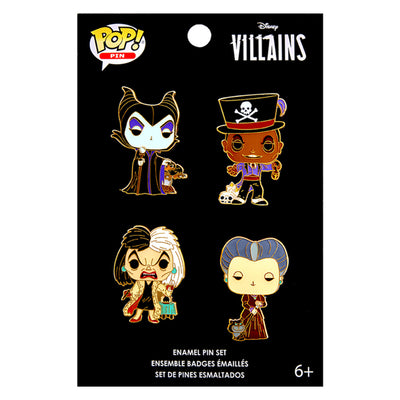 FUNKO POP PINS DISNEY VILLAINS SET - 4PCS (41702)