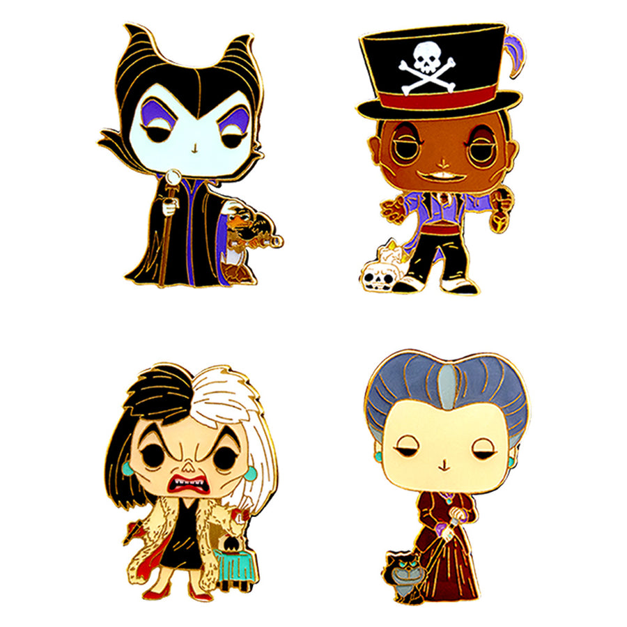 FUNKO POP PINS DISNEY VILLAINS SET - 4PCS (41702)