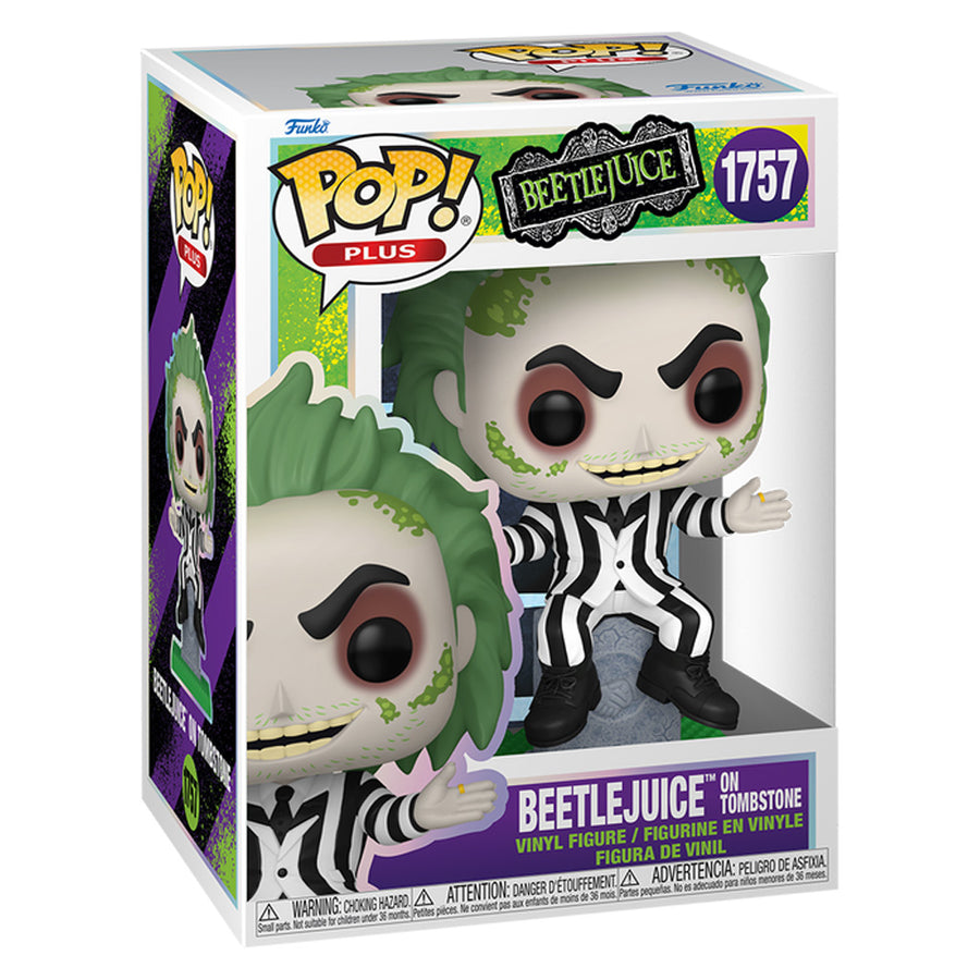 FUNKO POP PLUS BEETLEJUICE - BEETLEJUICE ON TOMBSTONE 1757