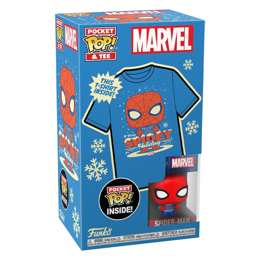 FUNKO POP POCKET & TEE MARVEL SPIDER-MAN - TAMANHO XL (72948)