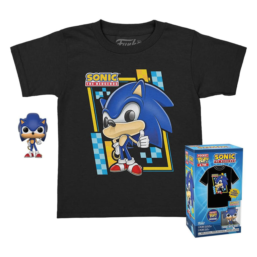 FUNKO POP POCKET & TEE SONIC - TAMANHO L (70391) BRINDE