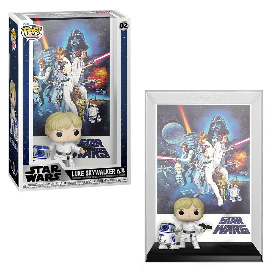 FUNKO POP POSTERS STAR WARS: A NEW HOPE - LUKE SKYWALKER WITH R2-D2