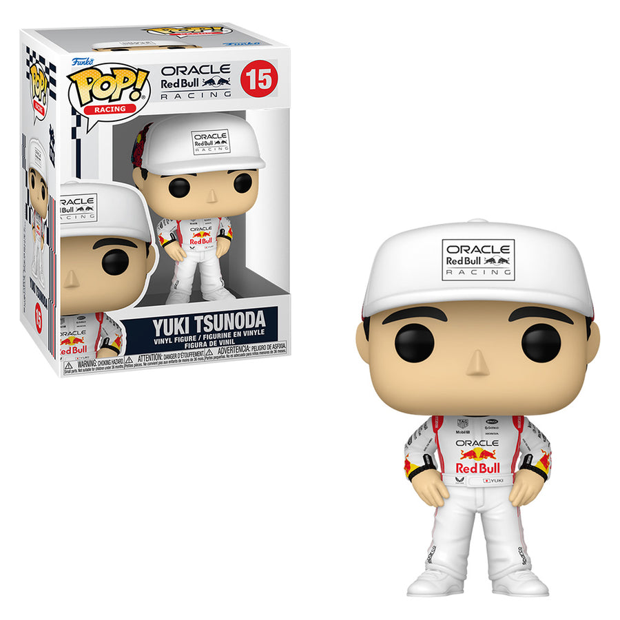 FUNKO POP RACING FÓRMULA 1: ORACLE REDBULL RACING - YUKI TSUNODA 15 BRINDE
