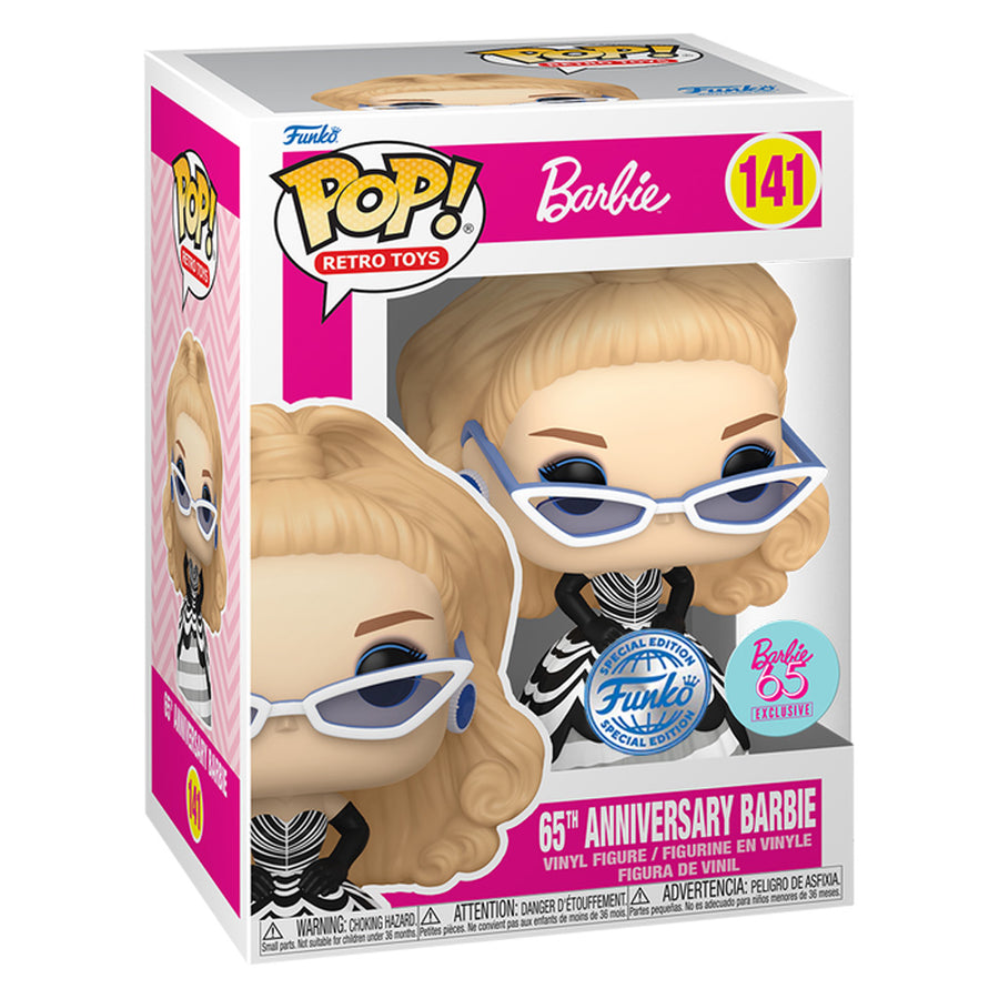 FUNKO POP RETRO TOYS BARBIE 65TH ANNIVERSARY EXCLUSIVE - 65TH ANNIVERSARY BARBIE 141