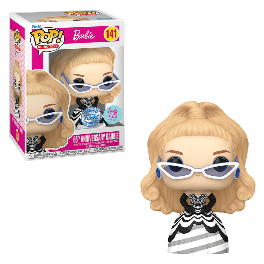 FUNKO POP RETRO TOYS BARBIE 65TH ANNIVERSARY EXCLUSIVE - 65TH ANNIVERSARY BARBIE 141 BRINDE