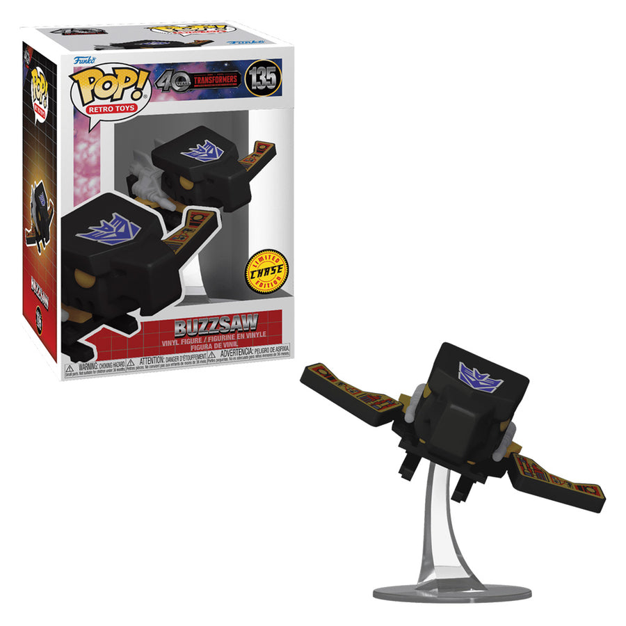 FUNKO POP RETRO TOYS CHASE TRANSFORMERS 40TH ANNIVERSARY - BUZZSAW 135