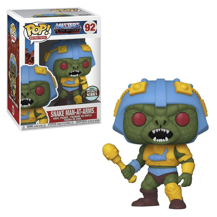FUNKO POP RETRO TOYS MASTERS OF THE UNIVERSE EXCLUSIVE - SNAKE MAN-AT-ARMS 92 BRINDE
