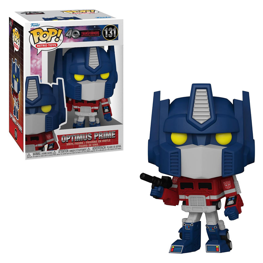 FUNKO POP RETRO TOYS TRANSFORMERS GENERATION 40TH ANNIVERSARY - OPTIMUS PRIME 131 BRINDE