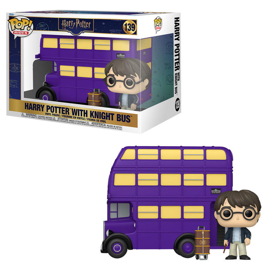 FUNKO POP RIDES HARRY POTTER - HARRY POTTER WITH KNIGHT BUS 139 BRINDE