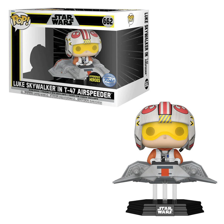 FUNKO POP RIDES STAR WARS EXCLUSIVE - LUKE SKYWALKER IN T-47 AIRPEEDER 662 BRINDE