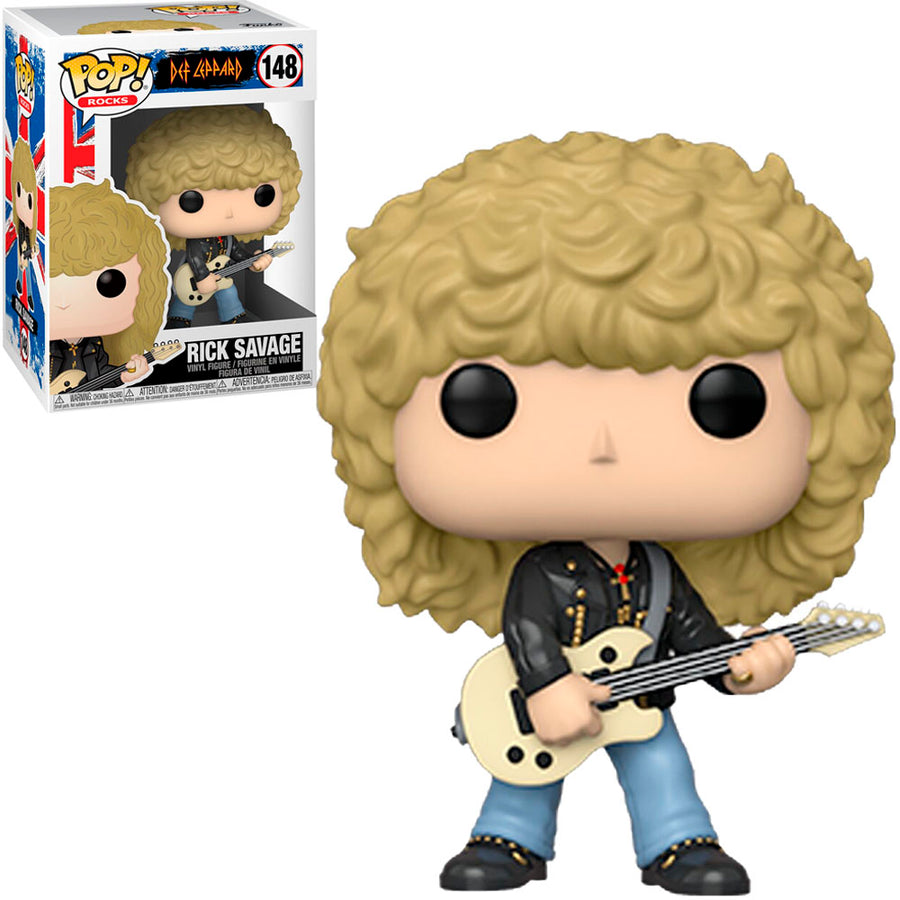 FUNKO POP ROCKS DEF LEPPARD - RICK SAVAGE 148 BRINDE