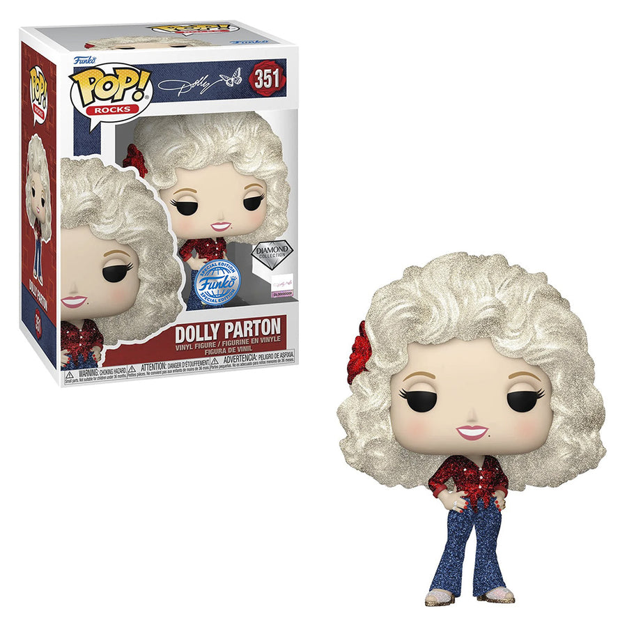FUNKO POP ROCKS DOLLY EXCLUSIVE DIAMOND COLLECTION - DOLLY PARTON 351