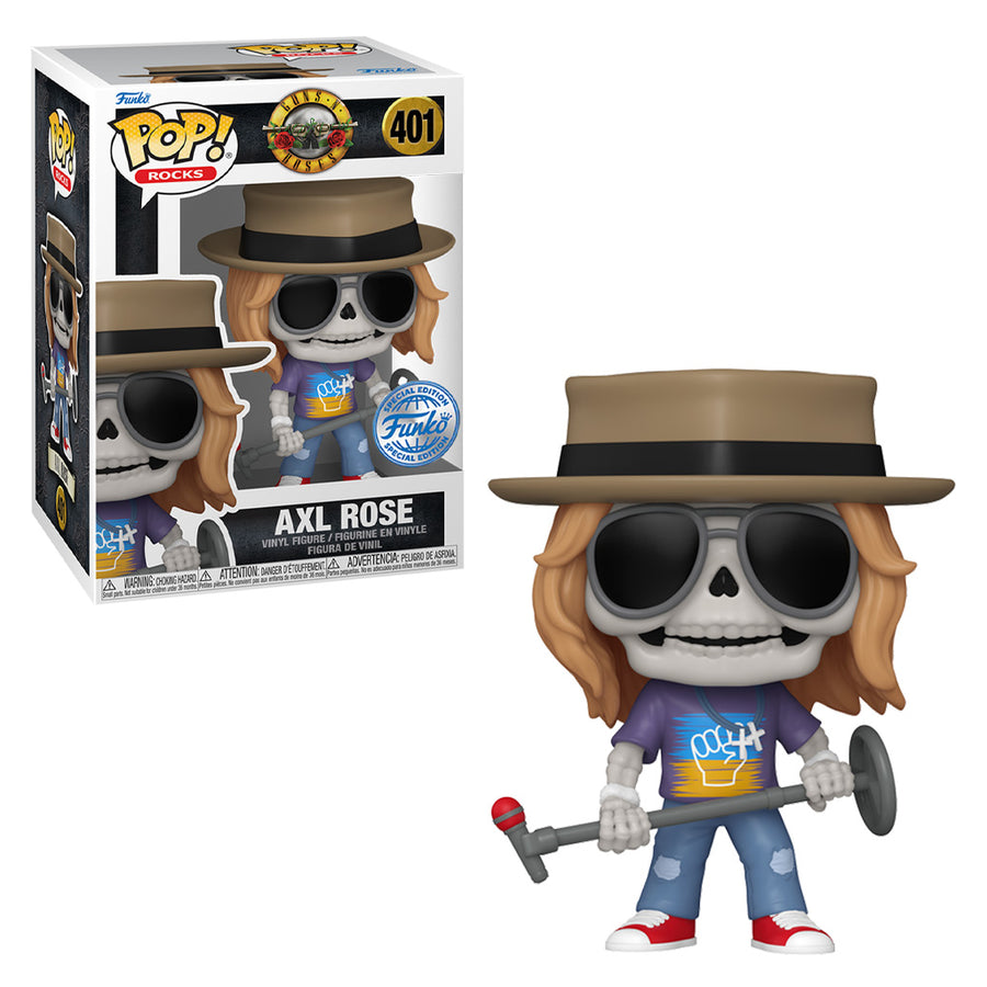 FUNKO POP ROCKS GUNS N' ROSES EXCLUSIVE - AXL ROSE (SKELETON) 401 BRINDE