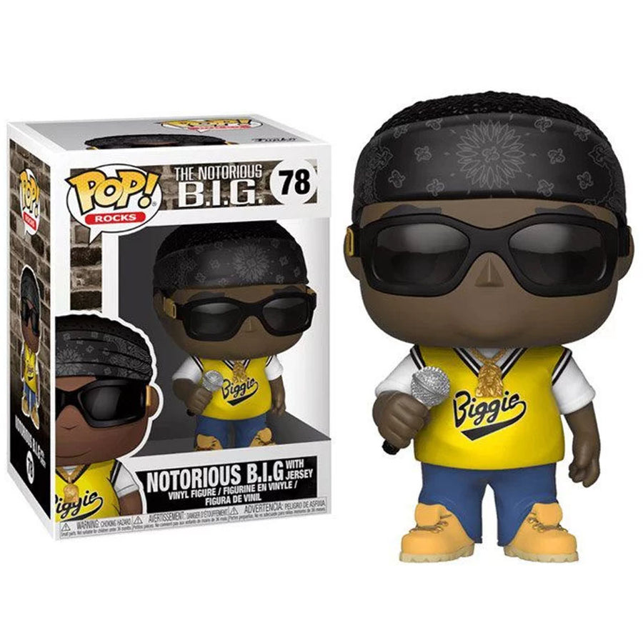 FUNKO POP ROCKS - THE NOTORIOUS B.I.G NOTORIUS B.I.G JERSEY 78 BRINDE