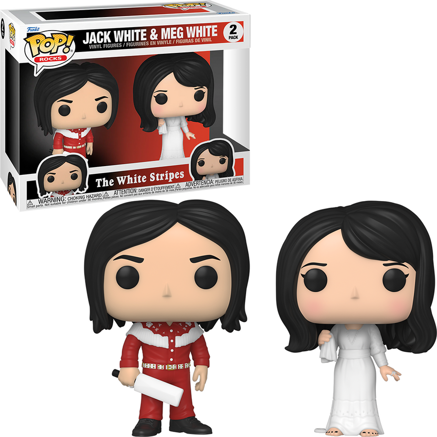 FUNKO POP ROCKS THE WHITE STRIPES - JACK WHITE & MEG WHITE (2 PACK)