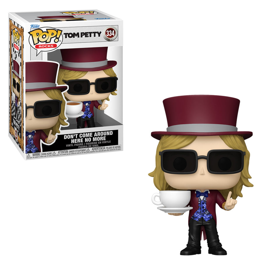 FUNKO POP ROCKS TOM PETTY - DON'T COME AROUND HERE NO MORE 334 BRINDE