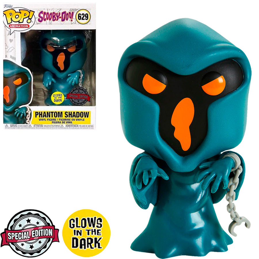 FUNKO POP SCOOBY-DOO EXCLUSIVE - PHANTOM SHADOW 629 (GLOWS IN THE DARK)