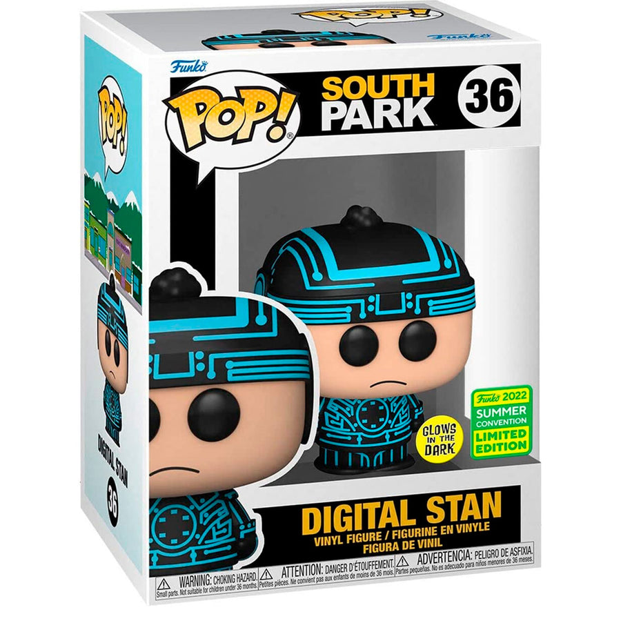 FUNKO POP SOUTH PARK - DIGITAL STAN 36 (SDCC 2022) (GLOWS IN THE DARK)