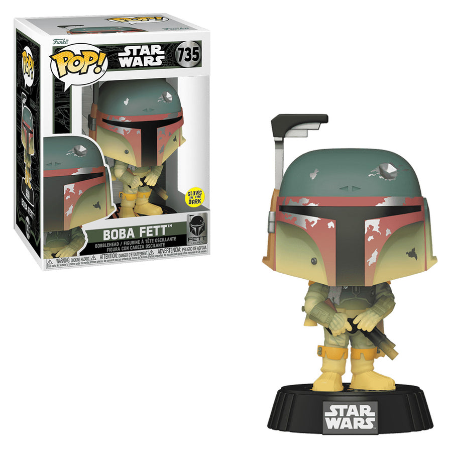 FUNKO POP STAR WARS - BOBA FETT 735 (GLOWS IN THE DARK)